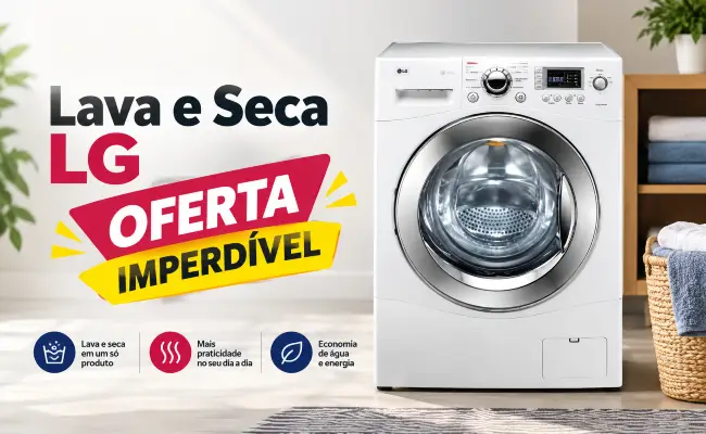 Lava e seca LG Prime em promoção