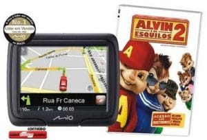 GPS Mio M300+ DVD Alvin e os Esquilos 2
