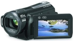 filmadora panasonic com lente leica