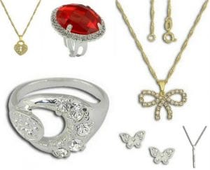 Folheados com strass