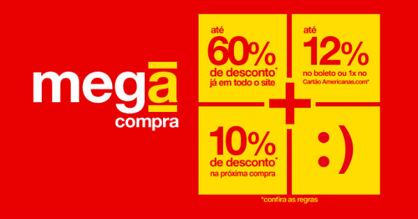 Mega Compra Americanas com bônus