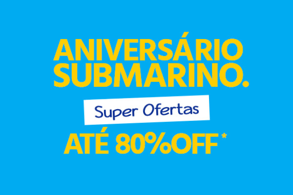 Aniversário Submarino super descontos