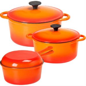 conjunto panelas ferro