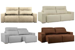 sofa 3 lugares reclinavel
