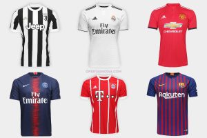 camisas times europeus