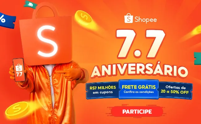 aniversário shopee